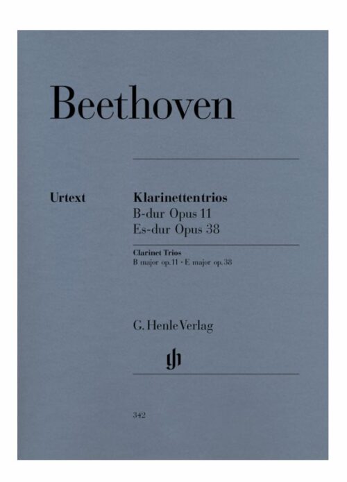 BEETHOVEN : KLARINETTEN TRIOS OP.11 e OP.38 per clarinetto HENLE VERLAG HV342