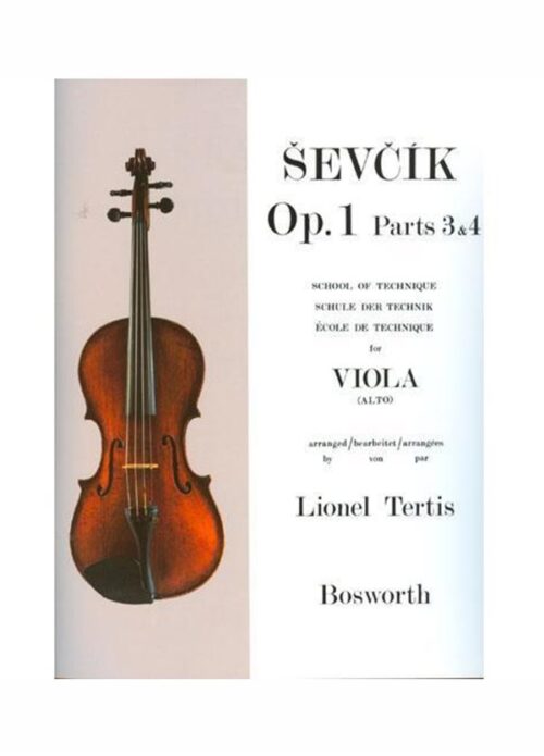 SEVCIK : SCHOOL OF TECHNIQUE OP.1 PARTS 3 & 4 per viola
