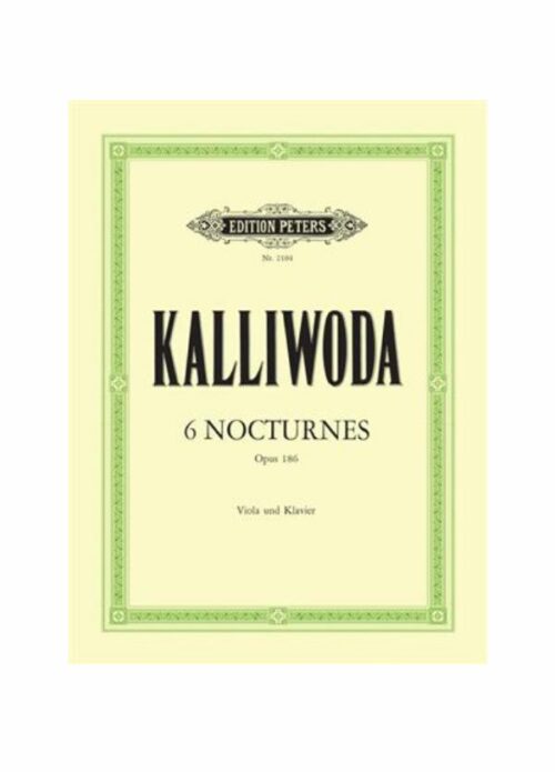 KALLIWODA : 6 NOTTURNI OP.186 per viola e pianoforte   PETERS P-2104