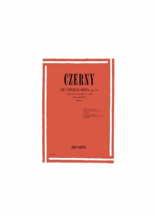 Czerny Le cinque dita Op.777 24 Melodie facilissime su 5 note per pianoforte (Buonamici-Montani)
