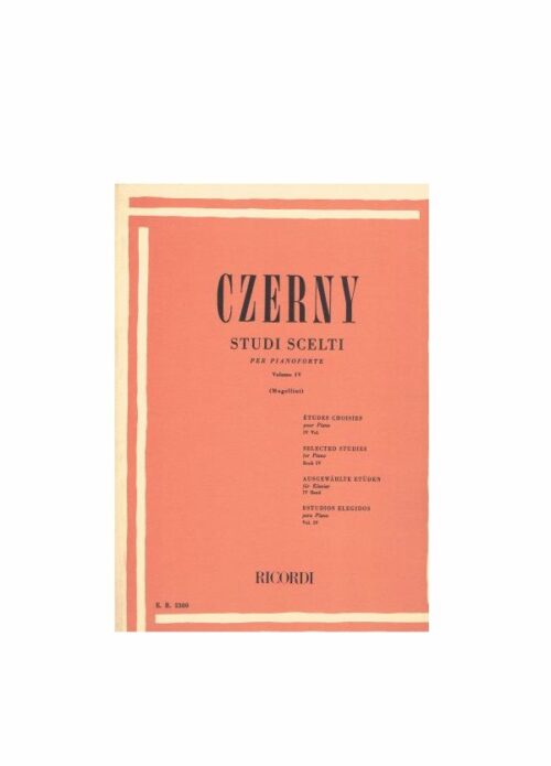 Czerny studi scelti Vol. 4 rev. Mugellini Ed. Ricordi Er2380