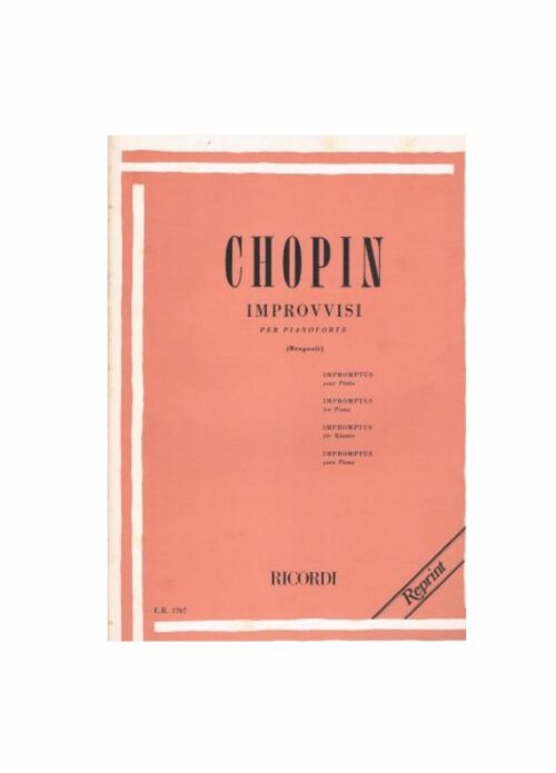 Chopin 4 Improvvisi Rev. Brugnoli Ed. Ricordi Er1767