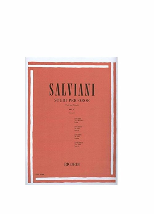 Salviani : studi per oboe volume 2   RICORDI ER2368