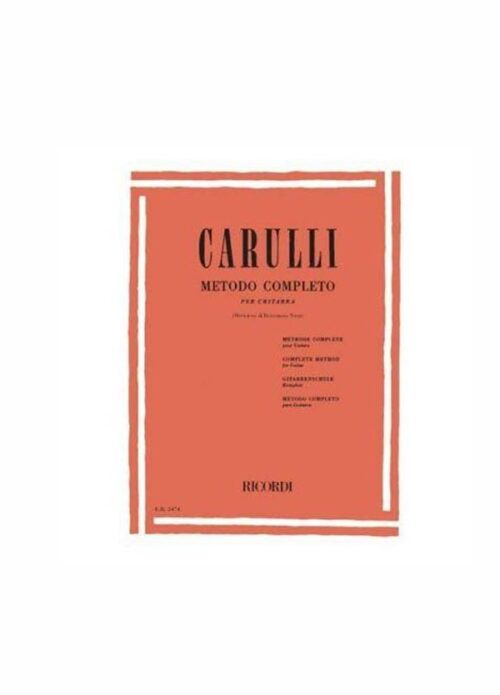 Carulli metodo completo per chitarra Ed. Ricordi Er2474
