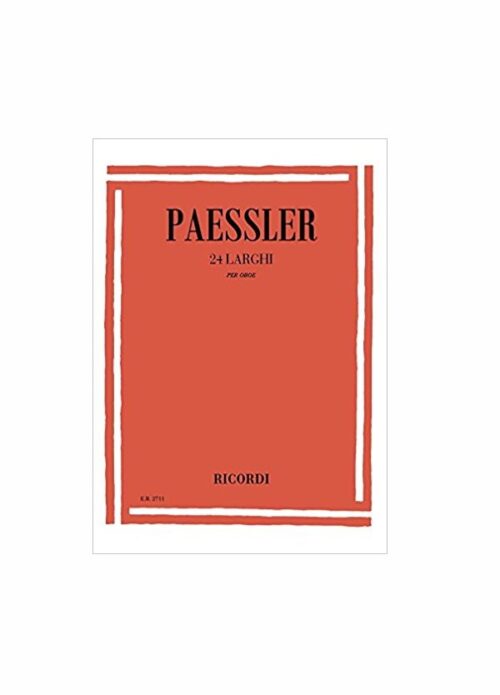 PAESSLER  24 larghi per oboe   RICORDI ER2711