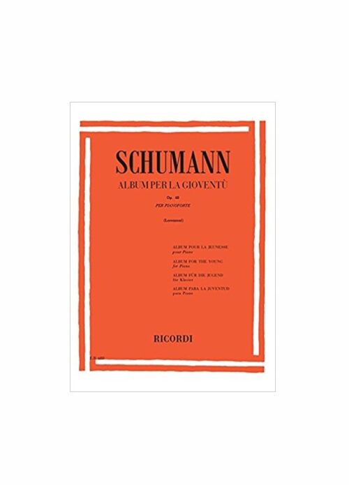 SCHUMANN : ALBUM PER LA GIOVENTU' OP.68 per pianoforte  RICORDI ER688