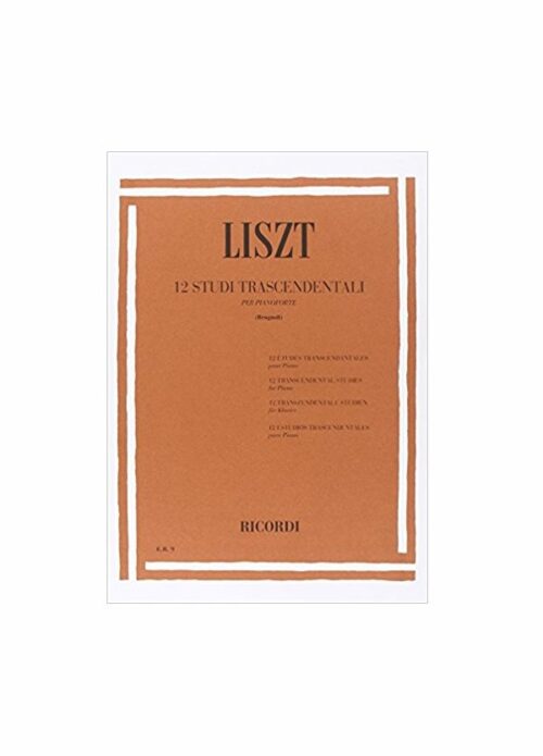 LISZT : STUDI TRASCENDENTALI  RICORDI ER9