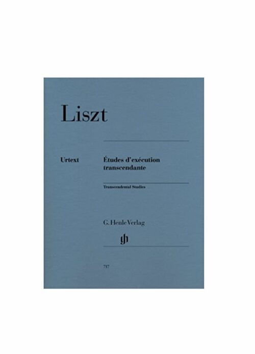 LISZT : STUDI TRASCENDENTALI per pianoforte URTEX HENLE VERLAG HV717