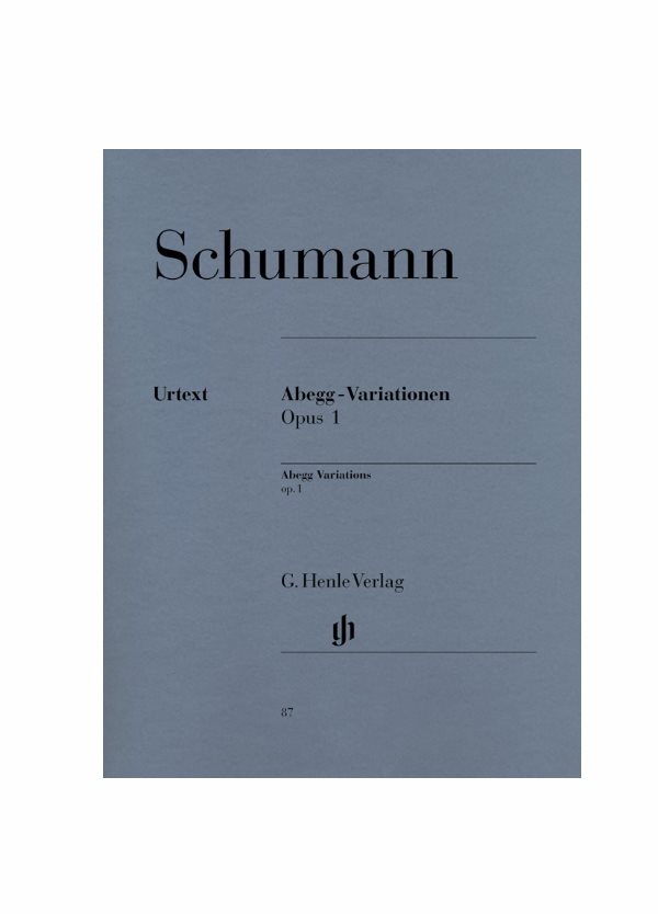 Schumann Variazioni Abegg Op. 1 Urtext Ed. Henle Verlag