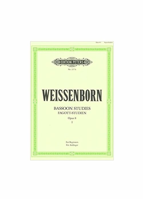 WEISSENBORN : STUDI PER FAGOTTO OP.8 VOLUME 1  PETERS P-2277A