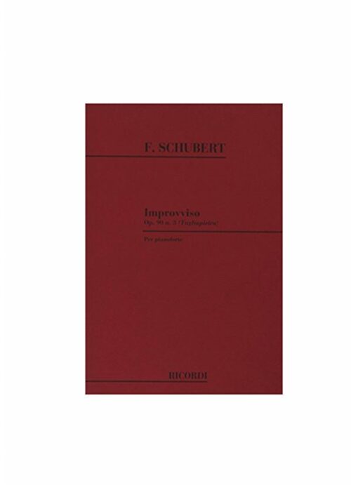 SCHUBERT : IMPROVVISO OP.90 N.3 per pianoforte RICORDI 128087
