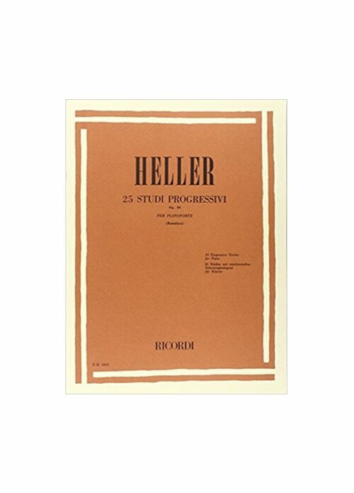 HELLER : 25 STUDI PROGRESSIVI OP.46 per pianoforte RICORDI ER2802