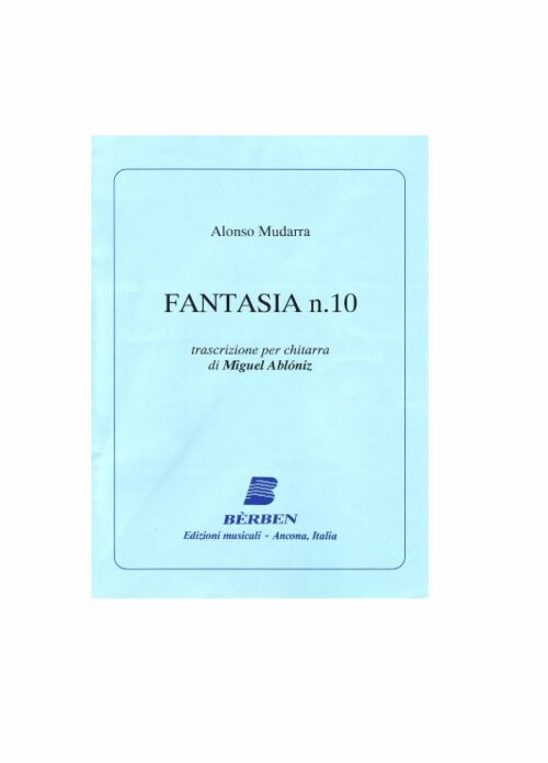 MUDARRA : FANTASIA N.10 per chitarra BERBEN EB2143