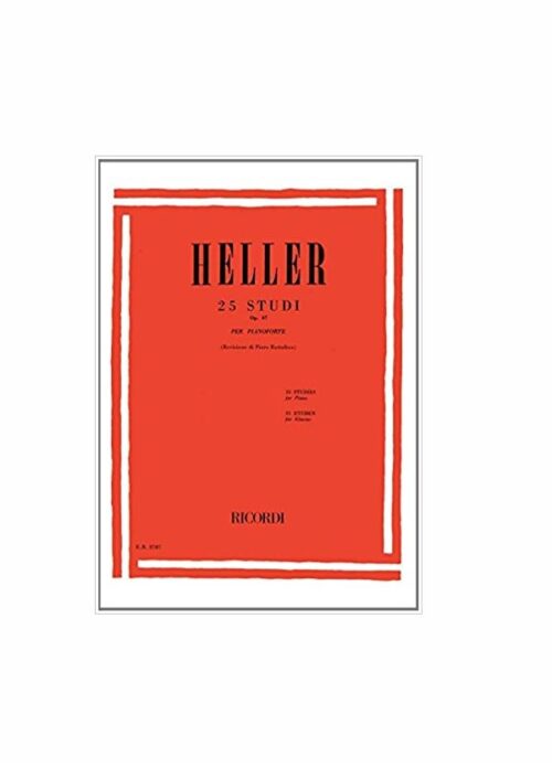 HELLER : 25 STUDI OP.47 per pianoforte RICORDI ER2787