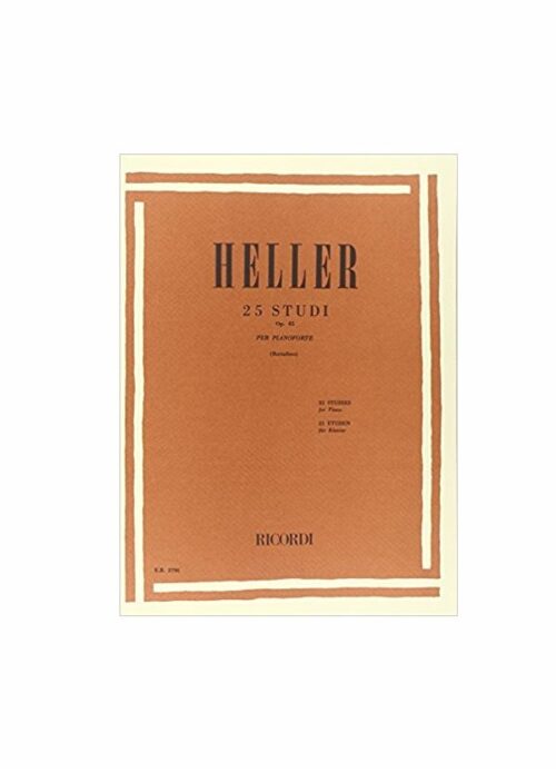 HELLER : 25 STUDI OP.45 per pianoforte RICORDI ER2796