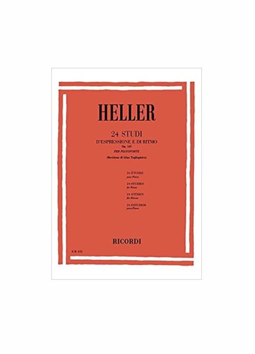 HELLER : 24 STUDI D'ESPRESSIONE E RITMO OP.125 per pianoforte RICORDI ER432