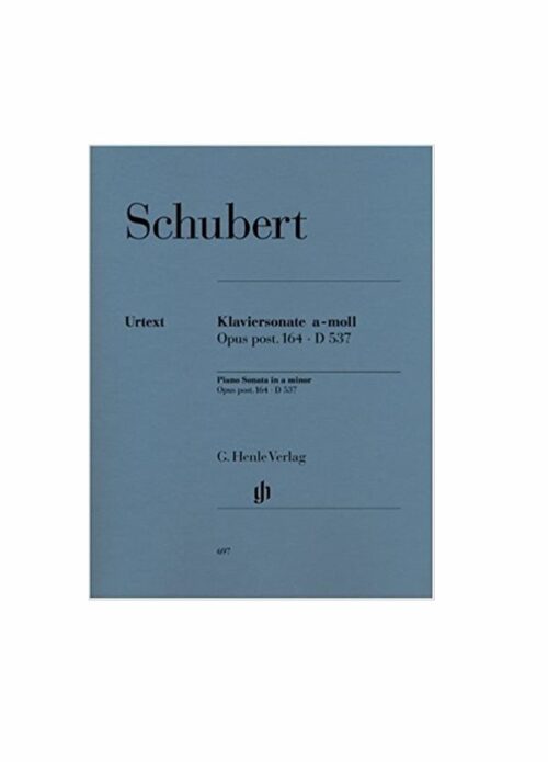SCHUBERT : Klaviersonate a-Moll op. post. 164 D 537 per piano URTEX HENLE VERLAG