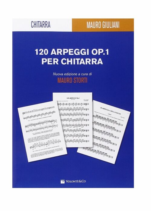 GIULIANI : 120 ARPEGGI OP.1 per chitarra revisore STORTI VOLONTE MB584