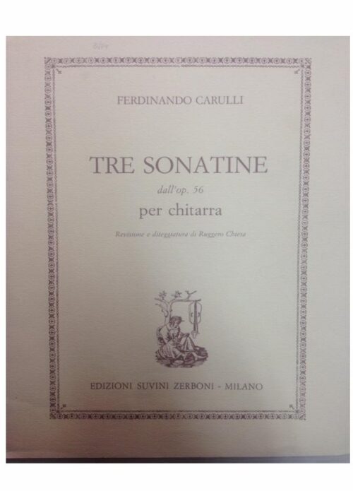 CARULLI : TRE SONATINE dall'OP.56 per chitarra SUVINI ZERBONI