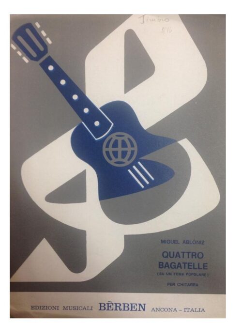 ABLONIZ : QUATTRO BAGATELLE per chitarra BERBEN EB2359