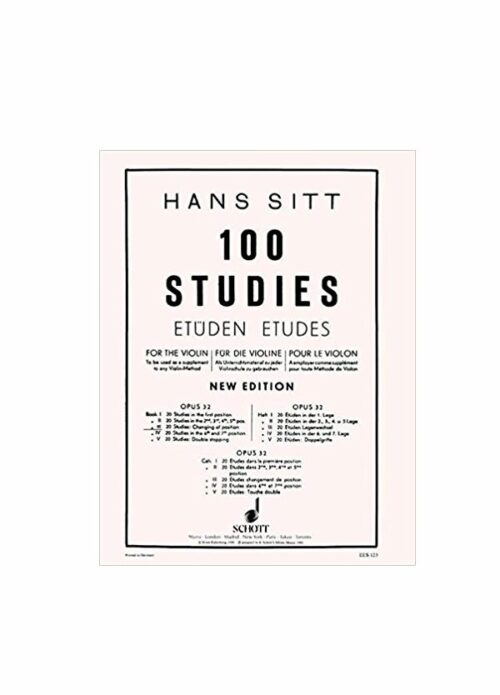 SITT : 100 STUDI OP.32 VOLUME 3 per violino SCHOTT EES123