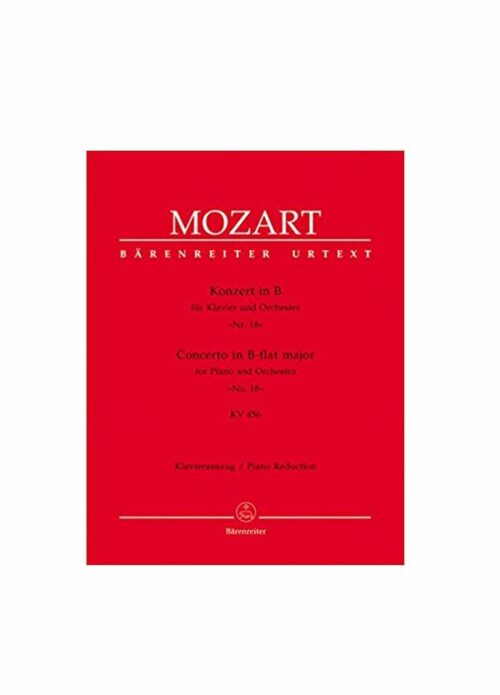 MOZART : CONCERTO IN SI MAGGIORE KV 456 per piano e orchestra BARENREITER BA5385A