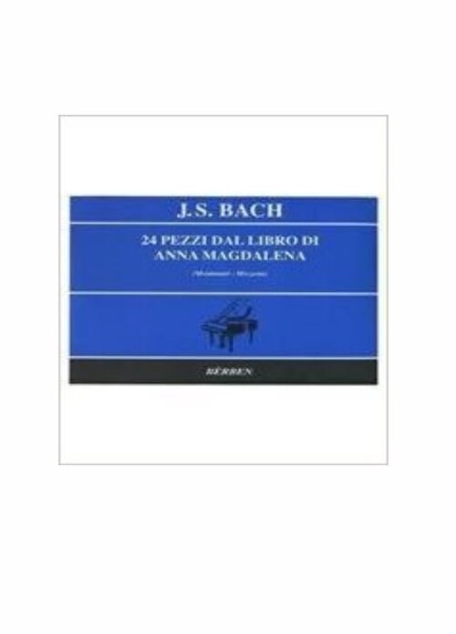 BACH : 24 PEZZI DAL LIBRO DI ANNA MAGDALENA per pianoforte BERBEN EB1461