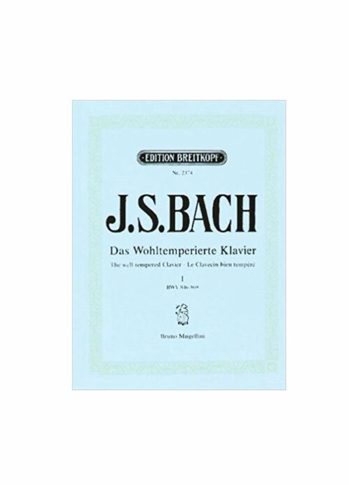 BACH IL CLAVICEMBALO BEN TEMPERATO VOLUME 1 BREITKOPF EB2374