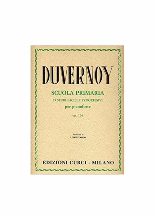 DUVERNOY : SCUOLA PRIMARIA 25 STUDI FACILI E PROGRESSIVI OP.176 per pianoforte CURCI EC4029