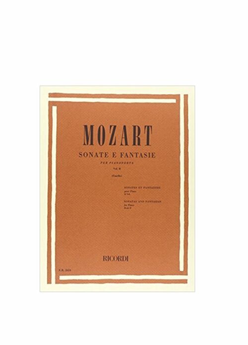 MOZART : SONATE E FANTASIE VOLUME 2 per pianoforte RICORDI ER2624