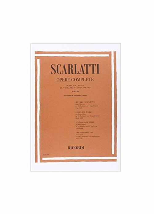 SCARLATTI : OPERE COMPLETE PER CLAVICEMBALO VOLUME 8 RICORDI ER548