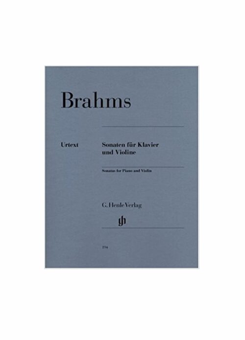 BRAHMS : SONATE PER VIOLINO E PIANOFORTE HENLE VERLAG HV194
