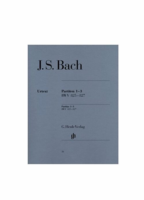 Bach : partite 1 - 3 bwv 825 - 827 per pianoforte Henle Verlag URTEX HV30