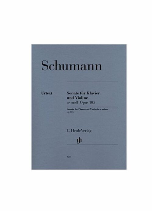 SCHUMANN : SONATA IN LA MINORE OP.105 per pianoforte e violino HENLE VERLAG HN428
