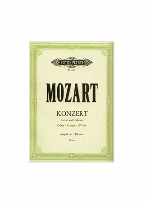 MOZART : CONCERTO C MAJOR KV 246 per due pianoforti PETERS P-8808