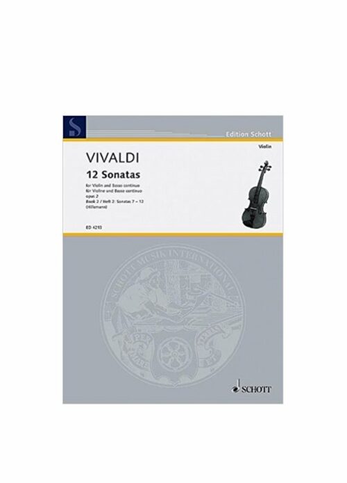 VIVALDI : 12 SONATE OP.2 VOLUME 2 per violino e piano SCHOTT ED4213