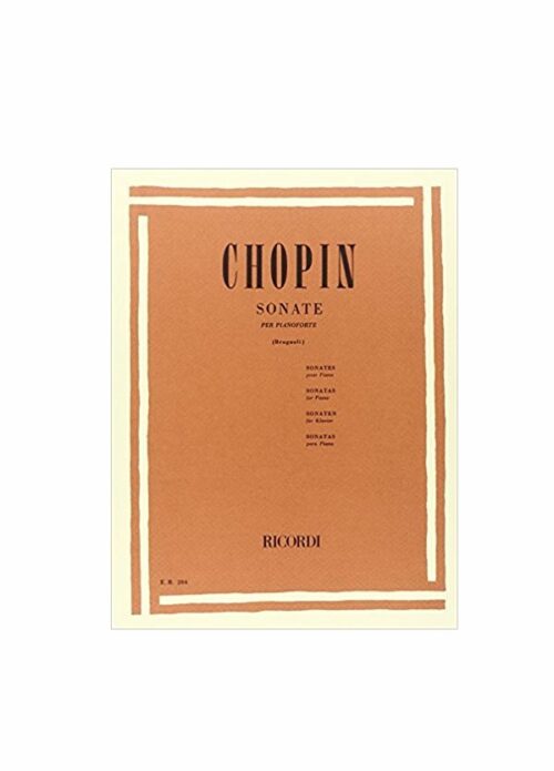 CHOPIN : 3 SONATE OP.4 OP.85 OP.58 per pianoforte RICORDI ER204