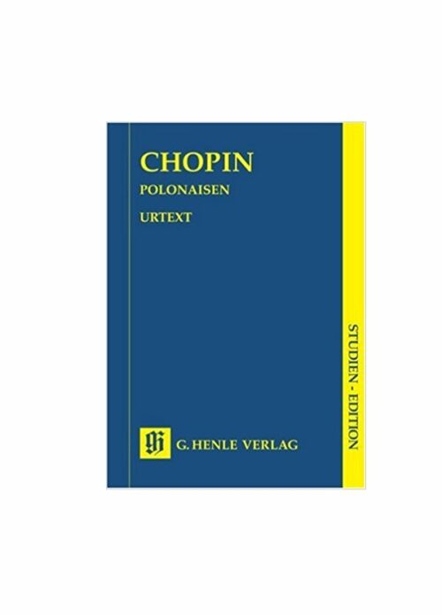 CHOPIN : POLONAISE STUDIEN EDITION URTEX per pianoforte HENLE VERLAH HN9217