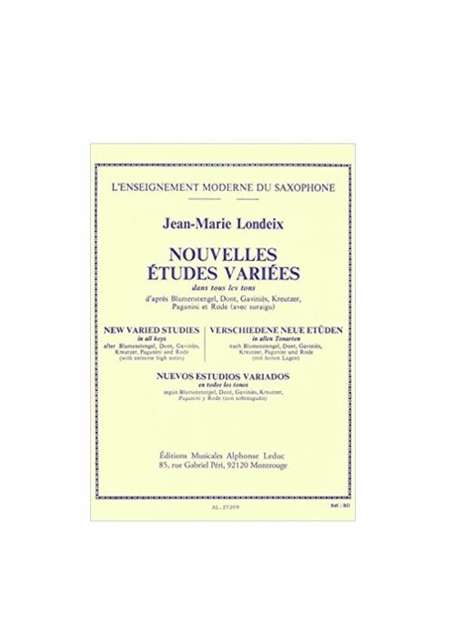LONDEIX : Nouvelles Études Variées dans tous les Tons per sax LEDUC AL27209