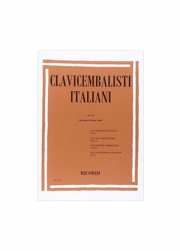 CLAVICEMBALISTI ITALIANI VOLUME 2 per clavicembalo RICORDI ER135