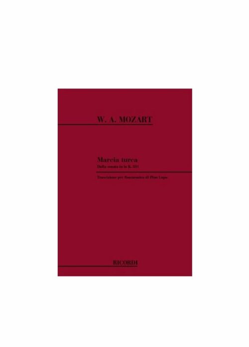 MOZART : MARCIA TURCA K.331 per fisarmonica RICORDI 124663