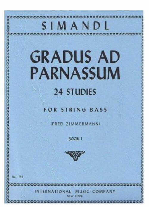 Simandl : Gradus ad parnassum 24 studi per contrabbasso VOLUME 1 IMC 1754