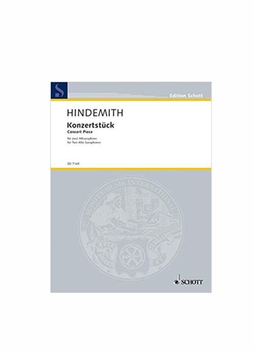 HINDEMITH : KONZERTSTUCK per 2 sassofoni SCHOTT ED7169