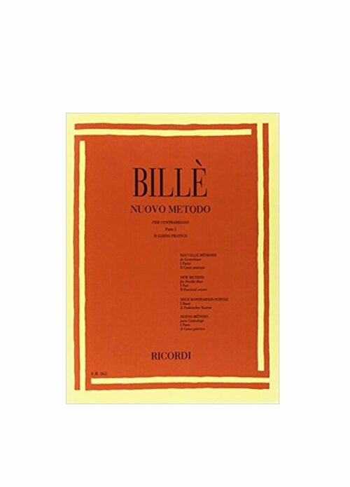 BILLE' : NUOVO METODO PER CONTRABBASSO PARTE 1  II CORSO  PRATICO RICORDI ER262
