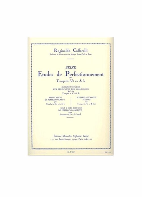 Caffarelli : seize etudes de perfectionnement per tromba  LEDUC AL21662