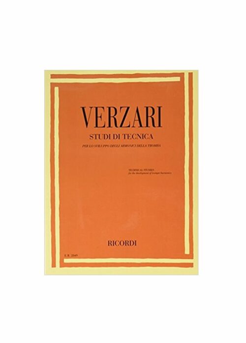 Verzari : studi di tecnica per lo sviluppo degli armonici della tromba RICORDI ER2849