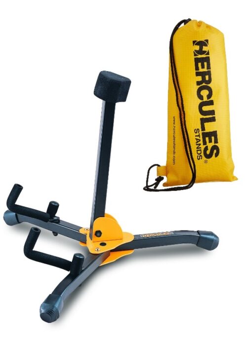 Supporto stand richiudibile per chitarra elettrica e basso Hercules gs402bb con bag