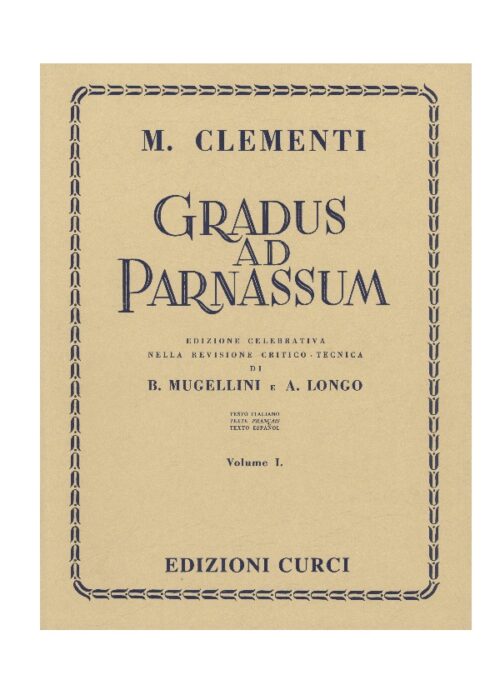Clementi : gradus ad parnassum volume 1 Curci ec4258