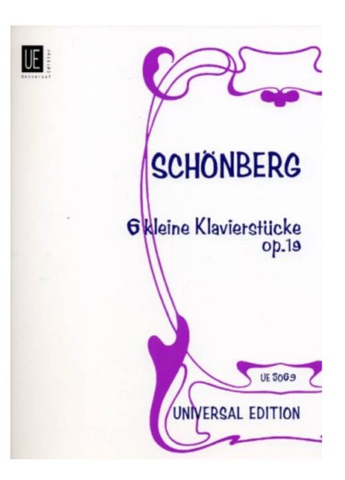 Schonberg 6 piccoli pezzi op.19 per pianoforte Universal edition ue5069