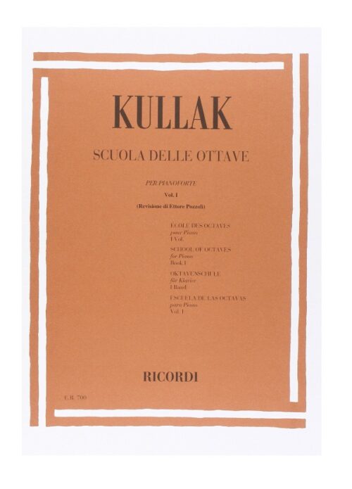 Kullak scuola delle ottave per pianoforte volume 1